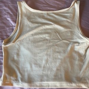 Beige crop top